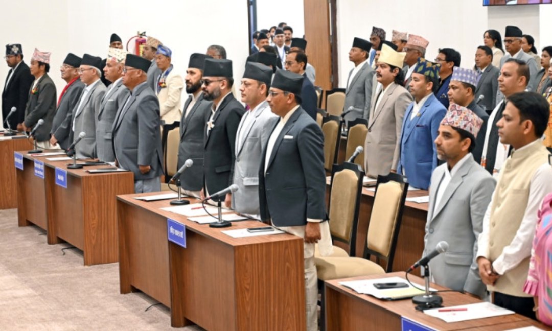 संसद्‌को पहिलो बैठकमा कुन-कुन नेताले सम्बोधन गर्दै छन् ?